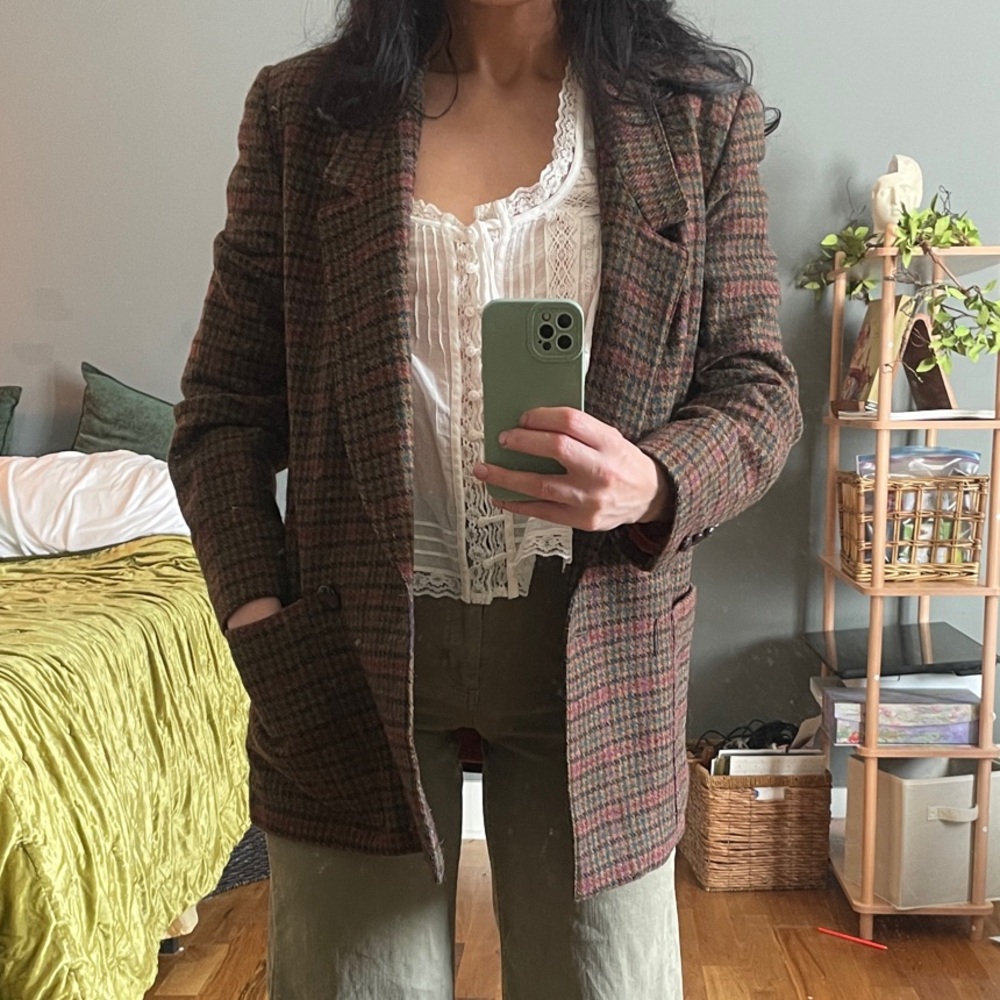 Timeless Fall Plaid Women's Blazer